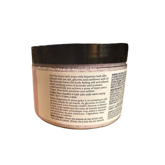 Avon Senses Gratitude Lavender & Cedarwood Luxurious Bath Salts, 12.5 oz - Picture 2 of 3